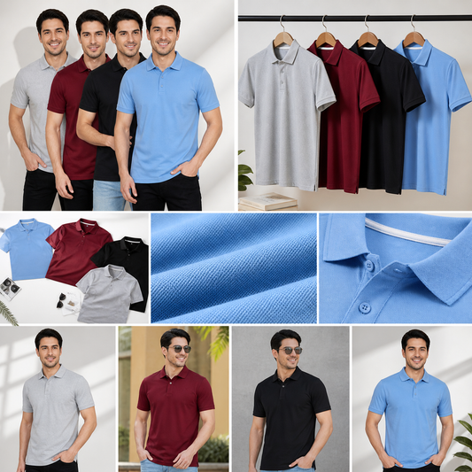 Premium Everyday Polo – [Pack of 4]
